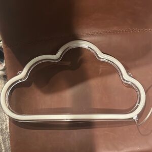 Cloud white neon light.